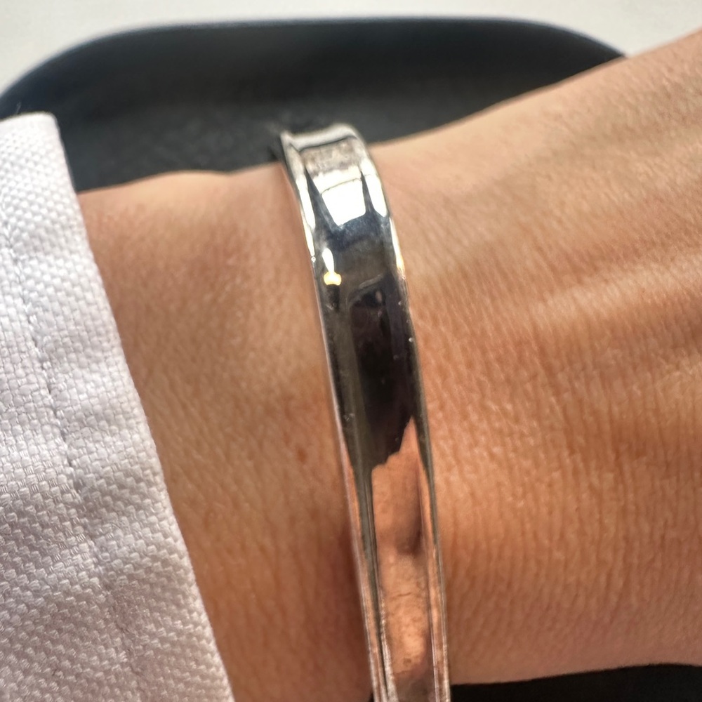 Vintage Sterling Silver Heavy Solid 925 Square Bracelet | Modern Unisex | 31g